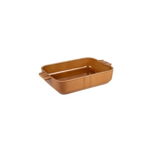 Plat cognac Lourmarin 23x16 cm grès 23.5x15.7 cm - Imagen 1 de 2