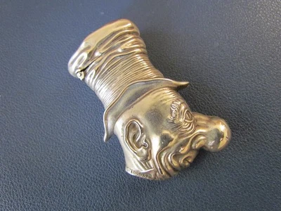 Cartoon Ally Sloper Face Man in Hat Silver Plated Vesta Case. - Image 1 of 4