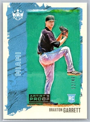 Braxton Garrett 2021 Diamond Kings Rookie Artist Proof /49 #48 - Image 1 of 2