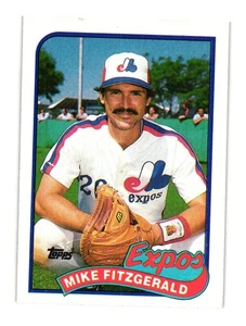1989 Topps #23 Mike Fitzgerald Montreal Expos - Picture 1 of 2