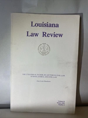 Louisiana Law Review Volume 61 Winter 2001 Number 2 - Image 1 of 4
