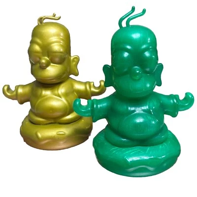 RARO Kidrobot x Iamretro Exclusivo Homero Buda, Jade Verde y Dorado Los Simpson Foto 1 de 4