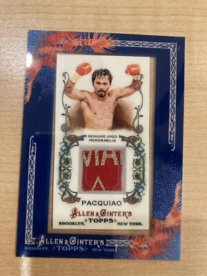 MANNY PACQUIAO 2011 Topps Allen Ginter Rookie RC Unique “MA” In Relic - Relic - Image 1 of 2