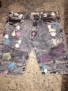 Evolution in Design Paint Jeans Shorts Gr. 38 - Bild 1 von 8
