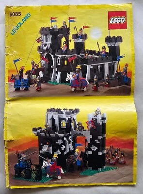 Lego 6085 Castelo do Monarca Negro, Apenas Manual de Instruções, Formato Bruto - Imagem 1 de 4