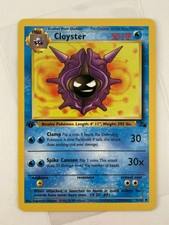 βοΈ Cloyster - 32/62 1st Fossil Nintendo WotC card Vtg Raw Grade Pokemon 1999 π