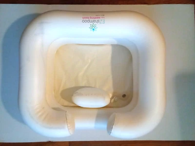 EZ ACCESS Inflatable Hair Washing Bedside Basin Portable Shampoo w/ Drain - Image 1 of 4