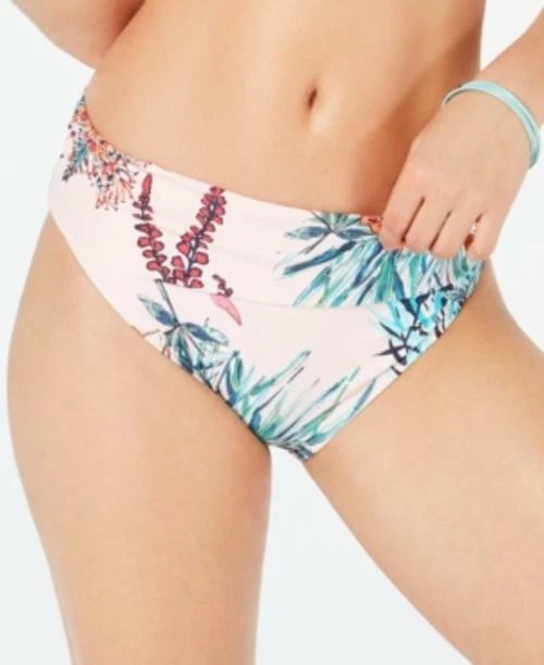 MSRP $58 Tommy Hilfiger Honolulu Garden Foldover Bikini Bottom Size Medium - Image 1 of 1