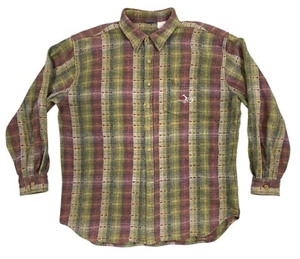 T & C SURF HAWAII Mens Vintage Flannel Button Shirt Thick Heavy 4XL ? - Picture 1 of 16