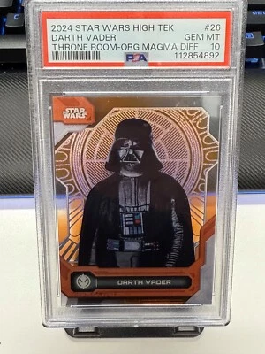 2024 Star Wars High Tek 26 Darth Vader Throne Room Orange Magma Diff  /25 PSA 10 - Image 1 of 3