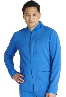 Chaqueta Médica Cherokee Para Hombre Cremallera Frontal CK329A ROY Royal Envío Gratuito Foto 1 de 4