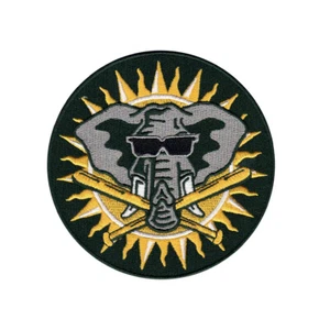 1994-99 Oakland A's Athletics Sunburst alternativ grün Trikot Ärmel Aufnäher - Bild 1 von 1