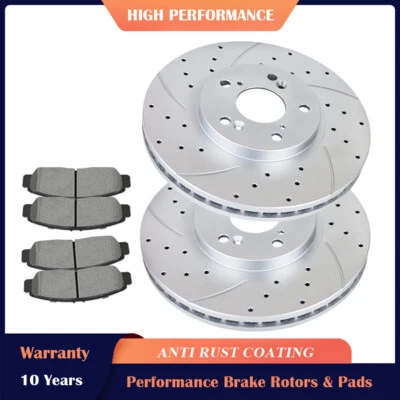 Rotores delanteros 11,81" 300 mm pastillas de freno de cerámica para Honda Accord Acura CL TL TSX Foto 1 de 4