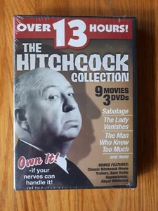 Hitchcock Collection DVD Sealed Brand New Box Set 3 Discs 13 Hours - Picture 1 of 3
