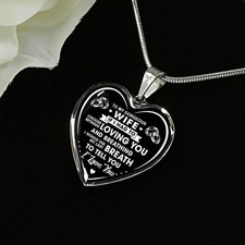 Wife Bride Girlfriend Necklace Valentines Day Birthday Gift for