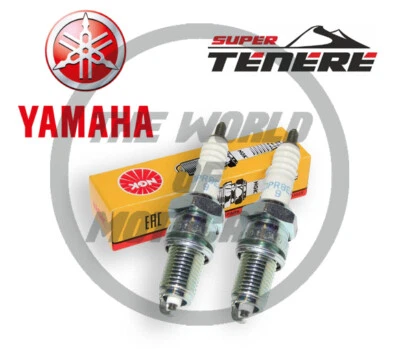 Kit 2 Candele YAMAHA XTZ Super Tenere 750 1992 1993 1994 (NGK DPR8EA-9) - Immagine 1 di 3