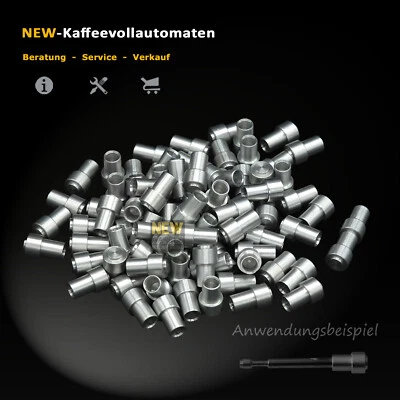 NEW-KAFFEEVOLLAUTOMATEN Alu Kappe Huelse zu Ventil Stift Stößel Drainageventil in Jura Kaffeevollautomat