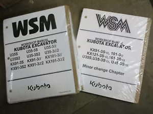 Kubota U35 -3 KX91-3S KX101-3A KX91-3A KX 91 101 -3 S A excavator repair manual - Picture 1 of 1