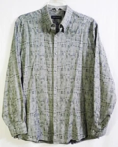 Camisa Jhane Barnes Japonesa Tela Tejida Patrón Geométrico Abotonada (L) - Imagen 1 de 12