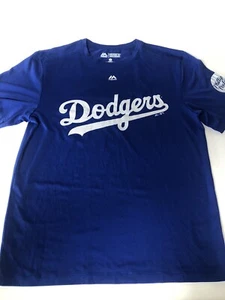 Camiseta Dodgers MLB Manga Corta Cuello Redondo Hombre Talla Mediana Azul - Imagen 1 de 10