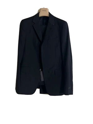 Prada Midnight Blue 2-Piece  MOHAIR Suit Size 38R US/48IT (UAF367) Made In Italy Foto 1 de 4