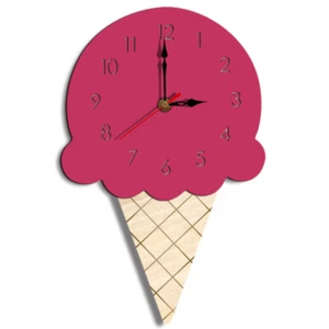 Moddrn Design Ice Cream Wall Clock Acrylic Watch Decor Living Room Quartz Needle - Picture 1 of 17