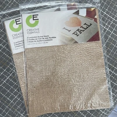 2 Springs Creative Essentials Laminated Burlap Sheets (3 Each 6 Total)PRINTABLE - Image 1 of 4