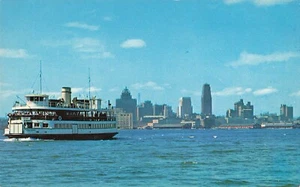 Toronto, Canada Postcard Island Ferry Toronto Skyline  About 1960   N10 - Picture 1 of 2
