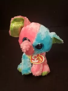 Peluche Ty Beanie Boos ELFIE the Elephant Justice esclusivo NUOVO 6" - Foto 1 di 5
