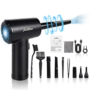 Electric Air Duster, Powerful Air Blower for Computer Car Cleaning Reusable P... - Picture 1 of 7