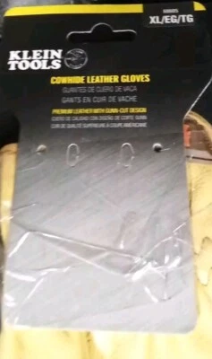 Guantes de trabajo de cuero ajustables muñeca resistente cuero de vaca guante de jardín para hombres y mujeres Foto 1 de 4