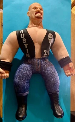 "De colección 17"" Stone Cold Steve Austin 98 Jakks Titan Sports BONE CRUNCHIN BUDDIES 3:16" Foto 1 de 4
