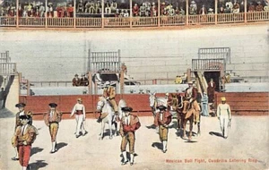 Postkarte FX: Cuadrille Eintrittsring, mexikanischer Stierkampf, veröffentlicht 1914, MEXIKO - Bild 1 von 3