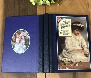 LANGUAGE OF FLOWERS Birthday Book Vintage 90s RARE Penhaligon's Scented - Picture 1 of 24