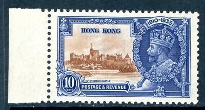 Hong Kong 1935 British KGV 10¢ Silver Jubilee Scott #149 MNH V178 ⭐⭐⭐⭐⭐⭐ - Image 1 of 4