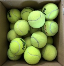 40 Good Used Tennis Balls, incl. Penn, Wilson, Dunlop. Free Shipping