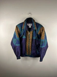 Vintage Active Stuff Windbreaker Jacke Erwachsene Medium Mehrfarbig Funky Damen B7 - Bild 1 von 11