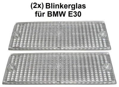 2x Vetro Frecce per BMW Serie 3 E30 Cabriolet Bianco (Non per M3) 63131386011 - Immagine 1 di 2