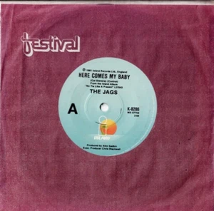THE JAGS Here Comes My Baby AUSSIE 7" VINYL 1981 NEW WAVE POWERPOP - Picture 1 of 2