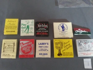 VINTAGE MATCHES LOT OF 10 restaurants/hotels/casinos/stores UNSTRUCK #1 - Picture 1 of 2