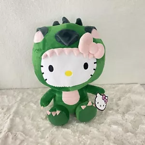 Hello Kitty Sanrio Green Dragon Costume With Spikes 17” Plush Fiesta - Picture 1 of 11