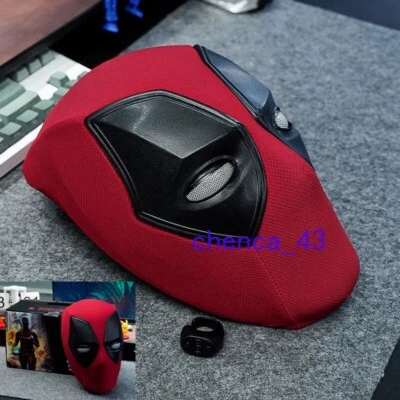 Deadpool 3 Máscara Facial Completa Luz Movible Ojos Control Remoto Casco Juegos con disfraces utilería Foto 1 de 4