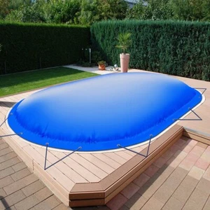 Aufblasbare Poolabdeckung Ovalpool 623 x 360 cm I Oval 6,23 x 3,6 m I blau - Bild 1 von 2