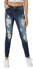 Muhadrs Women's Stretch Skinny Ripped Distressed Jeans Classic Destroyed Hole Je