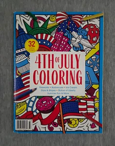 4th of July Coloring 2023 Blissful 32 Festive Designs Magazine Book - Imagen 1 de 4