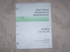 John Deere 2243 Diesel Professional Greens Mower Parts Catalog Manual B5