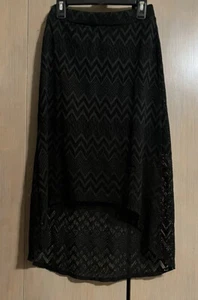 Jenna and Jessie Girls Skirt High Low Hem Lace Cover Stretch Skirt Size M(10/12) - Picture 1 of 4