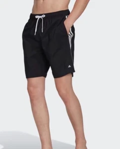 Adidas Herren 3-Streifen CLX Classic Badeshorts Badehose (HT4358) XS - Neu mit Etikett - Bild 1 von 7
