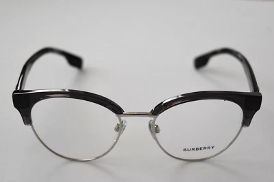 Gafas Burberry Auténticas Negras Habana Marco Plateado B2316 3870 51-18-140 Foto 1 de 4