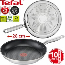 Tefal Brat Pfanne 28cm Induktion Edelstahl Antihaft Beschichtung Thermo-Spot NEU